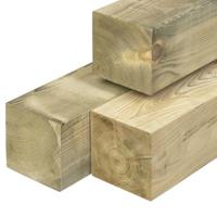 Paal Midden-Europees vuren 13,8x13,8x300 cm Tuindeco - Tuindeco - thumbnail