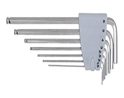 KS Tools 964.0515 Inbus Haakse schroevendraaierset 1.5 mm, 2 mm, 2.5 mm, 3 mm, 4 mm, 5 mm, 6 mm 7-delig