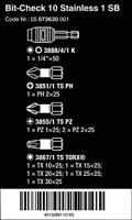 Wera BC 10/9 05073630001 Bitset 10-delig Kruiskop Phillips, Kruiskop Pozidriv, Binnen-Torx - thumbnail