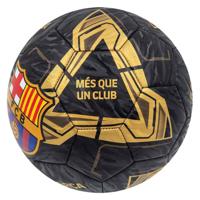 Voetbal FC Barcelona Lightning Maat 5 Zwart/Goud - thumbnail
