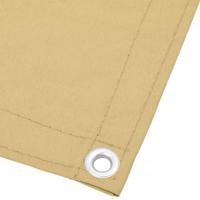 Balkonscherm 75x500 cm 100% oxford polyester zandkleurig - thumbnail
