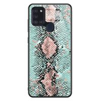 Samsung Galaxy A21s glazen hardcase - Baby snake - thumbnail