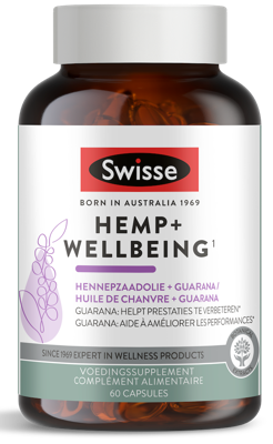 Swisse Swisse Hemp+ Wellbeing (60 Capsules) Swisse Swisse Hemp+ Wellbeing (60 Capsules)