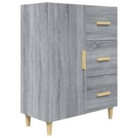 Dressoir 69,5x34x90 cm bewerkt hout grijs sonoma eikenkleurig - thumbnail