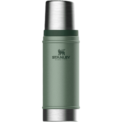Stanley The Legendary Classic Bottle .47L / 16Oz Isolatiefles Hammertone Green 470ML Stanley The Legendary Classic Bottle .47L / 16Oz Isolatiefles Hammertone Green 470ML