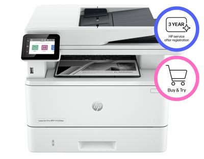 HP LaserJet Pro MFP 4102 fdw Multifunctionele printer Laser, kleur Zwart/wit A4 Printen, scannen, kopiëren, faxen Bluetooth, Duplex, LAN, WiFi, USB