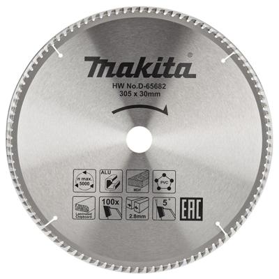 Makita Afkortzaagblad voor Multimaterial | Ø 305mm Asgat 30mm 100T - D-65682 Makita Afkortzaagblad voor Multimaterial | Ø 305mm Asgat 30mm 100T - D-65682