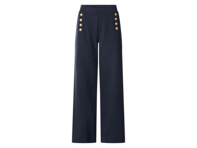 esmara Dames broek - Wide leg (Marineblauw, S (36/38))