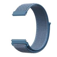 By Qubix - Sport Loop nylon bandje - Denim blauw - Compatible met Garmin Vivoactive 6 / Vivoactive 5 / Vivoactive 3 - Compatible Garmin bandje - Bandbreedte: 20mm - thumbnail