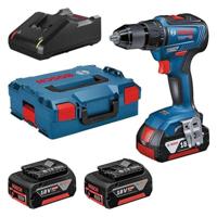 Bosch Blauw GSR 18V-55 Professional | Accuschroefboormachine | 3x 5,0 ah accu | Set | L-Boxx - 0615990L8D - thumbnail
