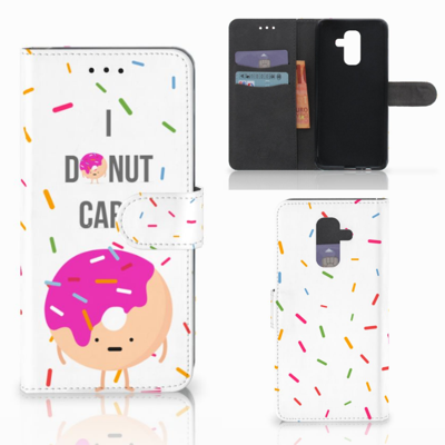 Samsung Galaxy A6 Plus 2018 Book Cover Donut Roze Samsung Galaxy A6 Plus 2018 Book Cover Donut Roze