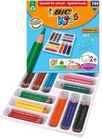 Kleurpotlood bickids ecolutions schoolbox 144st | 120 stuks - thumbnail