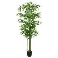 Kunstplant bamboe 384 bladeren 120 cm groen - thumbnail