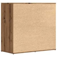 Dressoir 80x36x75 cm bewerkt hout artisanaal eikenkleur - thumbnail