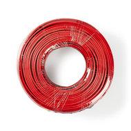 Speaker-Kabel | 2x 2,50 mm2 | 100 m | Folieverpakking | Zwart/Rood