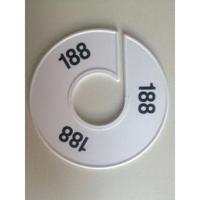 Maatring 11 cm wit/zwart 188 - thumbnail