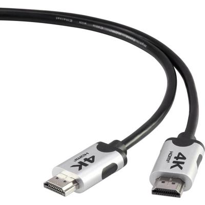 SpeaKa Professional HDMI Aansluitkabel HDMI-A-stekker 2.00 m Zwart SP-6344136 4K UHD, Audio Return Channel (ARC), Vergulde steekcontacten HDMI-kabel