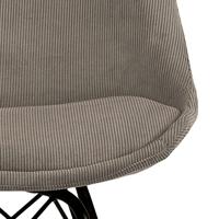 Bendt Eetkamerstoel 'Liva' Rib, kleur Beige - thumbnail