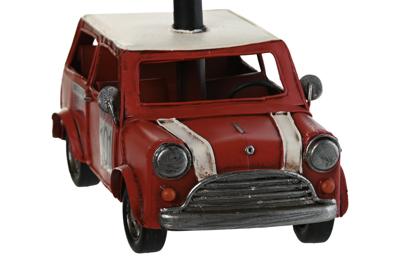 Bureaulamp Home ESPRIT Wit Rood Linnen Metaal 20 x 14 x 27 cm