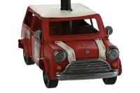 Bureaulamp Home ESPRIT Wit Rood Linnen Metaal 20 x 14 x 27 cm - thumbnail