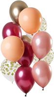 Ballonnen Set Rich Ruby Premium (12st) - thumbnail