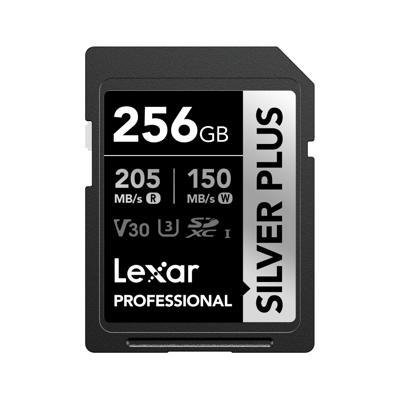 Lexar SD Silver Plus UHS-1 256GB V30 R205/W150MB/s
