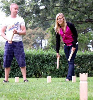 Kubb pro rubberhout - thumbnail