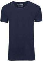 Garage T-Shirt Deep Round Neck Bodyfit Navy (art 0205) - thumbnail