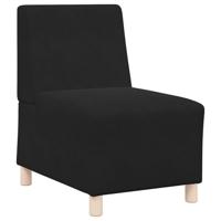 Sofa Stoel Zwart 55 x 74 x 82 cm Fluweel - thumbnail