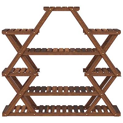 VidaXL Plantenstandaard 110x25x105 cm massief vurenhout