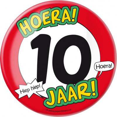 XL Button 10 Jaar