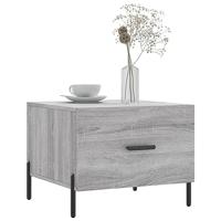 Salontafel 50x50x40 cm bewerkt hout grijs sonoma eiken - thumbnail