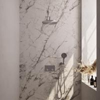 Brauer Brushed Carving Thermostatische Regendoucheset Inbouw - Hoofddouche 30 cm - Gebogen Wandarm - Met Drukknoppen - Handdouche 3 Standen - Doucheslang - Wandaansluitbocht - Rvs - thumbnail