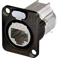 Neutrik NE8FDX-Y6-B RJ45-dataconnector etherCON D-serie NE8FDX-Y6-B Bus, recht Aantal polen: 8P8C Zwart 1 stuk(s) - thumbnail