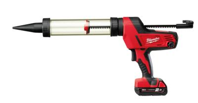 Milwaukee M18 C18 PCG/400T-201B Accu lijm- en kitspuit met 400 ml transparante patroonhouder 18V 2.0Ah in tas - 4933441812 Milwaukee M18 C18 PCG/400T-201B Accu lijm- en kitspuit met 400 ml transparante patroonhouder 18V 2.0Ah in tas - 4933441812