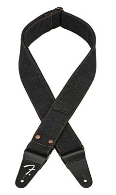 Fender x Wrangler® Riveted Denim Strap Black gitaarband