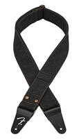 Fender x Wrangler® Riveted Denim Strap Black gitaarband - thumbnail