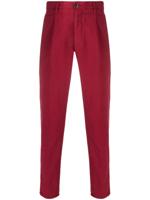 Incotex pleated chino trousers - Red - thumbnail