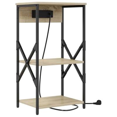 Nachtkastje met plank Sonoma eiken 41 x 31 x 76 cm Bewerkt hout