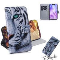 Tiger patroon gekleurde tekening horizontale Flip lederen case voor Huawei Nova 3 met houder & card slots & portemonnee - thumbnail
