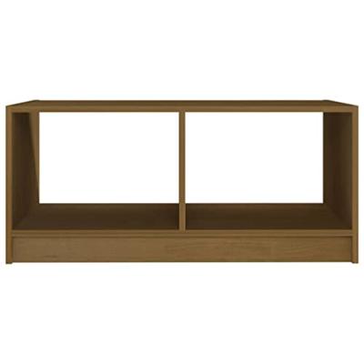 Salontafel 75x50x33,5 cm massief grenenhout honingbruin