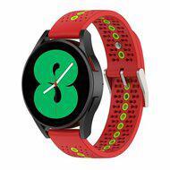 Dot Pattern bandje - Rood - Samsung Galaxy Watch 6 Classic - 47mm & 43mm - thumbnail