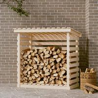 VidaXL Haardhoutrek 108x73x108 cm massief grenenhout - thumbnail