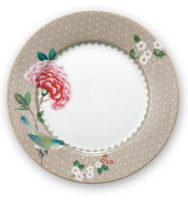Pip Studio Blushing Birds 21cm bord (Kleur: khaki) - thumbnail