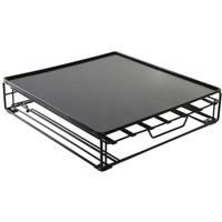 Koffiecapsule organizer DKD Home Decor 28,7 x 32 x 7 cm Zwart Metaal - thumbnail