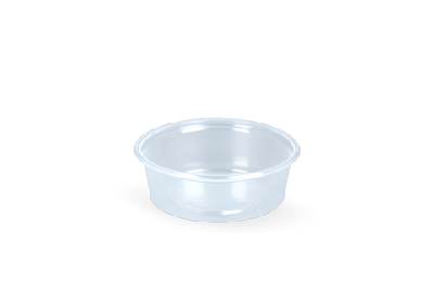 Rond bakje 50cc Ø70mm Transparant