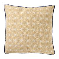Kussen jacquard - geel - 45x45 cm - thumbnail