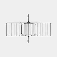 Brabantia hangon droogrek 25 meter met stang matt black - thumbnail