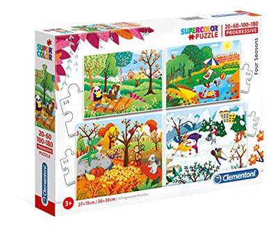 Clementoni Legpuzzel 4-in-1 seizoenen 20/60/100/180 stukjes Clementoni Legpuzzel 4-in-1 seizoenen 20/60/100/180 stukjes