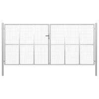 Poort 415x250 cm gegalvaniseerd staal zilverkleurig - thumbnail